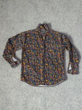Razzle Dazzle Floral Button-Up Shirt in Multicolor